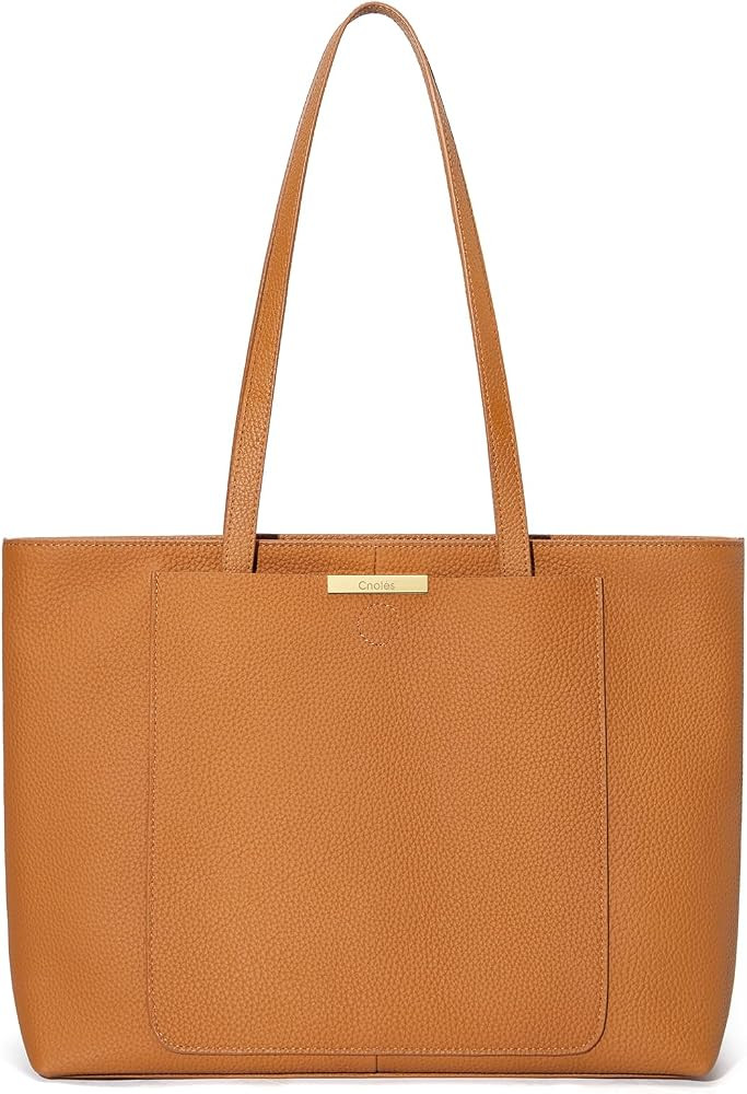 Cnoles Women Tote Bag Leather Handbag Purses And Handbags For Women Ladies Top Handle Large Soft ... | Amazon (US)