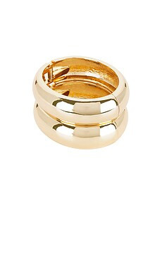 SHASHI Double Tsuki Cuff Bracelet in Gold from Revolve.com | Revolve Clothing (Global)