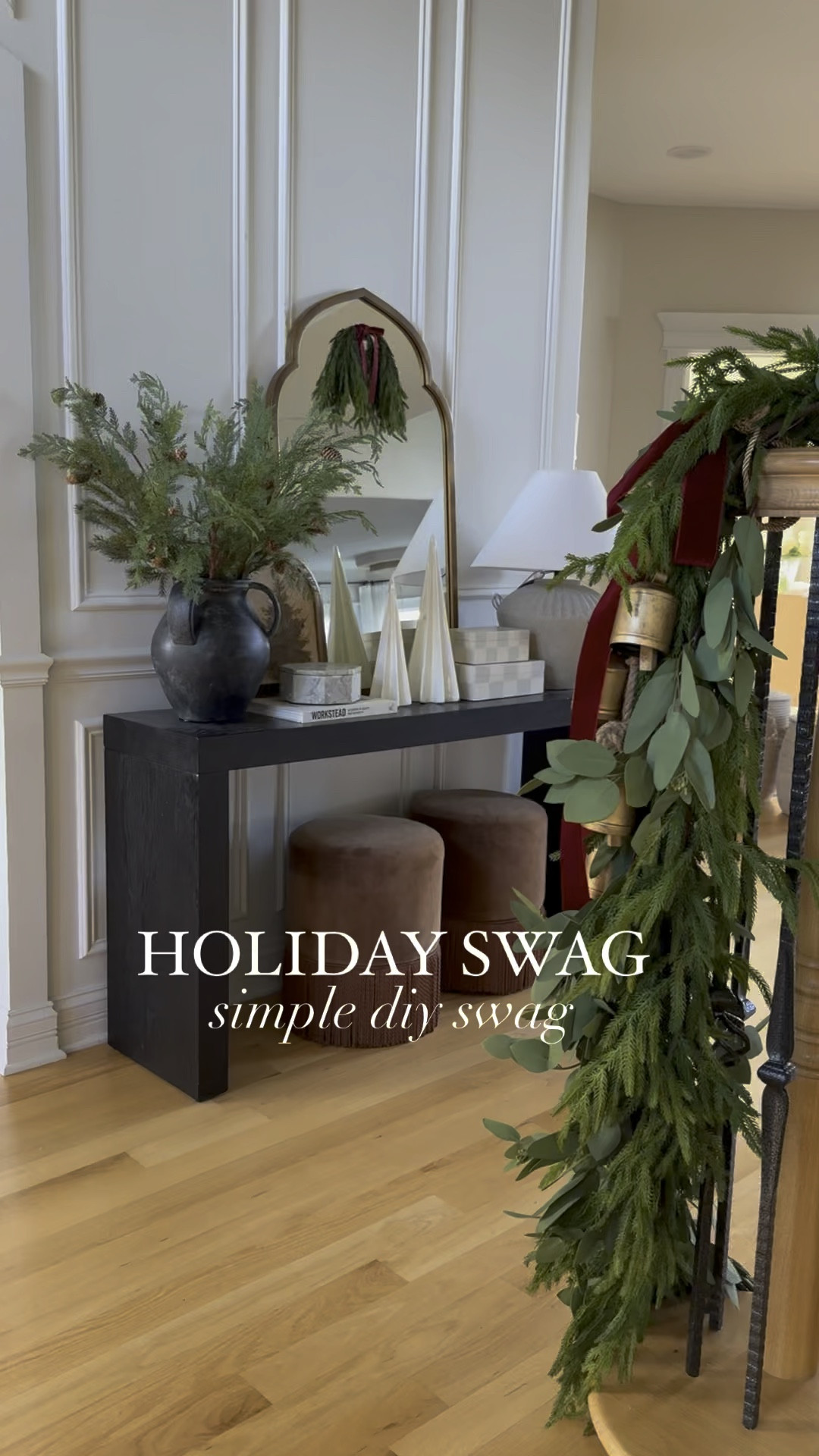 Holiday DIY simple swag! 

#LTKHome #LTKHoliday #LTKVideo