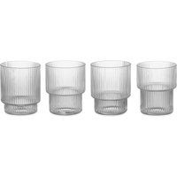 Ferm Living Ripple Glass - Set of 4 | End Clothing (US & RoW)