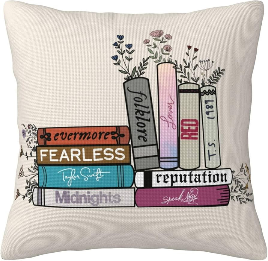 Pillow Cover 18x18 Couch Cushion Party Home Decor Throw Pillow Case with Hidden Zipper for Music ... | Amazon (US)