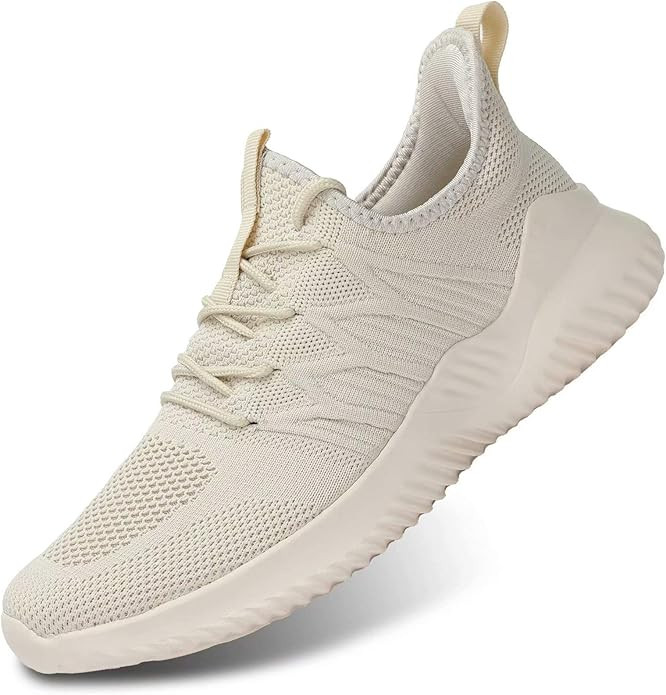 Mens Running Shoes Slip-on Walking Sneakers Lightweight Breathable Casual Soft Sole Trainers | Amazon (US)