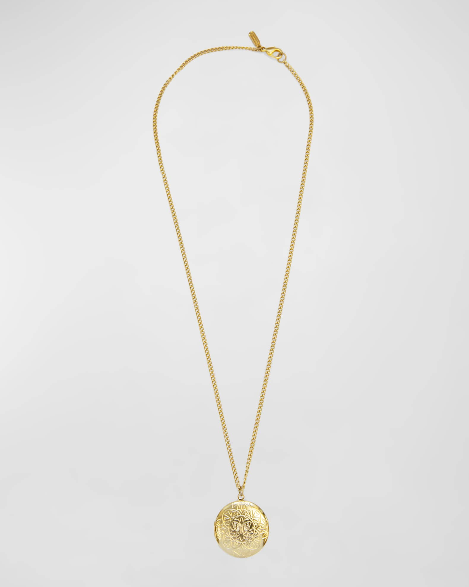 Round Locket Necklace | Neiman Marcus