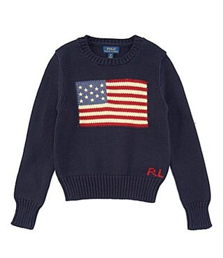 Polo Ralph Lauren Big Girls America Flag Sweater - M | Dillard's