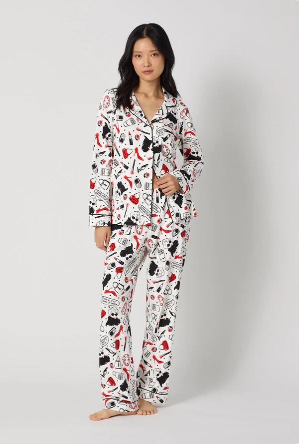 Devil Wears Prada Long Sleeve Classic Stretch Jersey Pj Set | BedHead & Room Service PJs