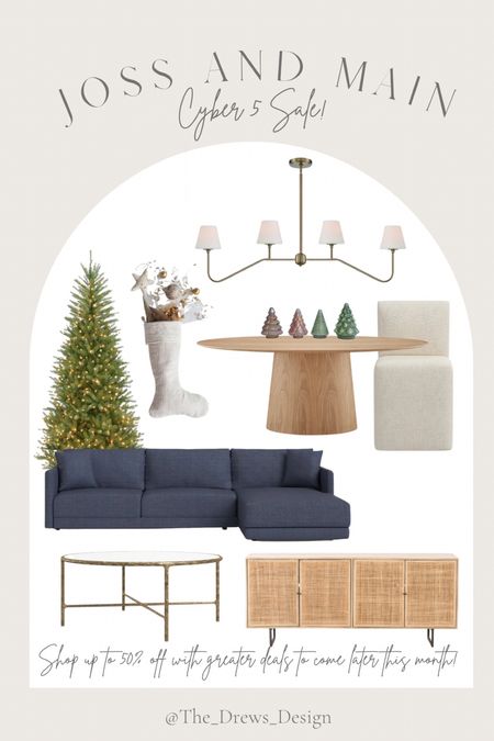 Shop my picks from the Joss & Main Black Friday and Cyber Monday Sale! Home décor, furniture finds, Christmas decorations, faux Christmas tree, sectional sofa, dining table, dining room furniture, cane buffet, designer look for less, glass and brass coffee table 
#ltkhome #ltksalealert #ltkholiday
@shop.ltk @shop.ltk #liketkit @jossandmain #JossandMain #JossandMainPartner #josspartner