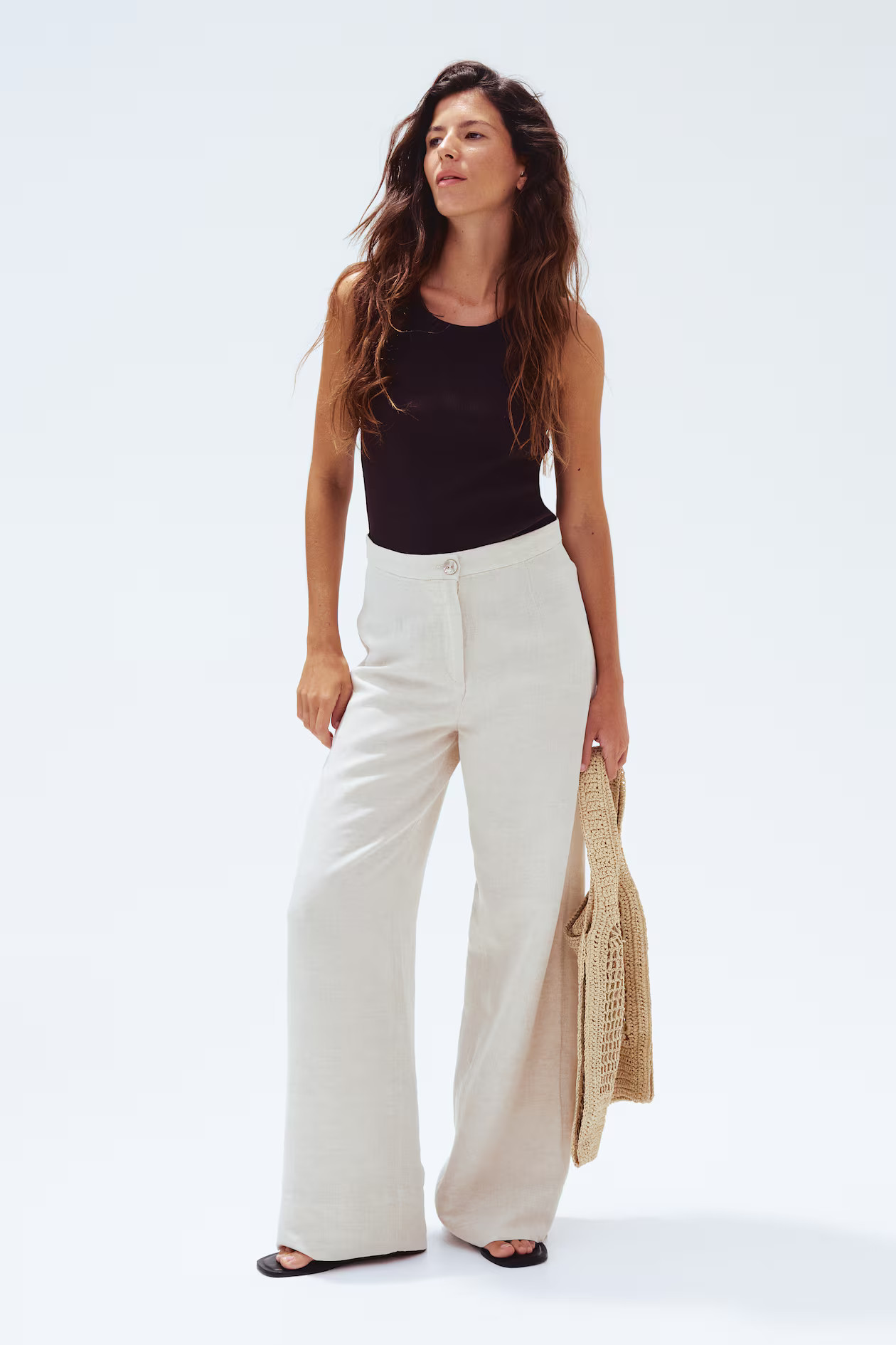 Linen-Blend Pants | H&M (US + CA)