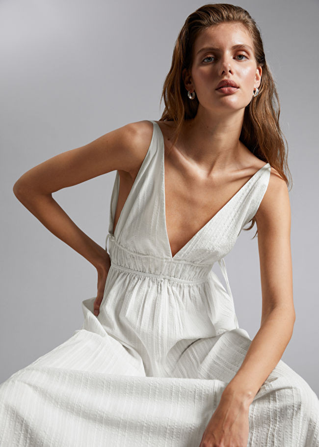 Seersucker Midi Dress | & Other Stories US