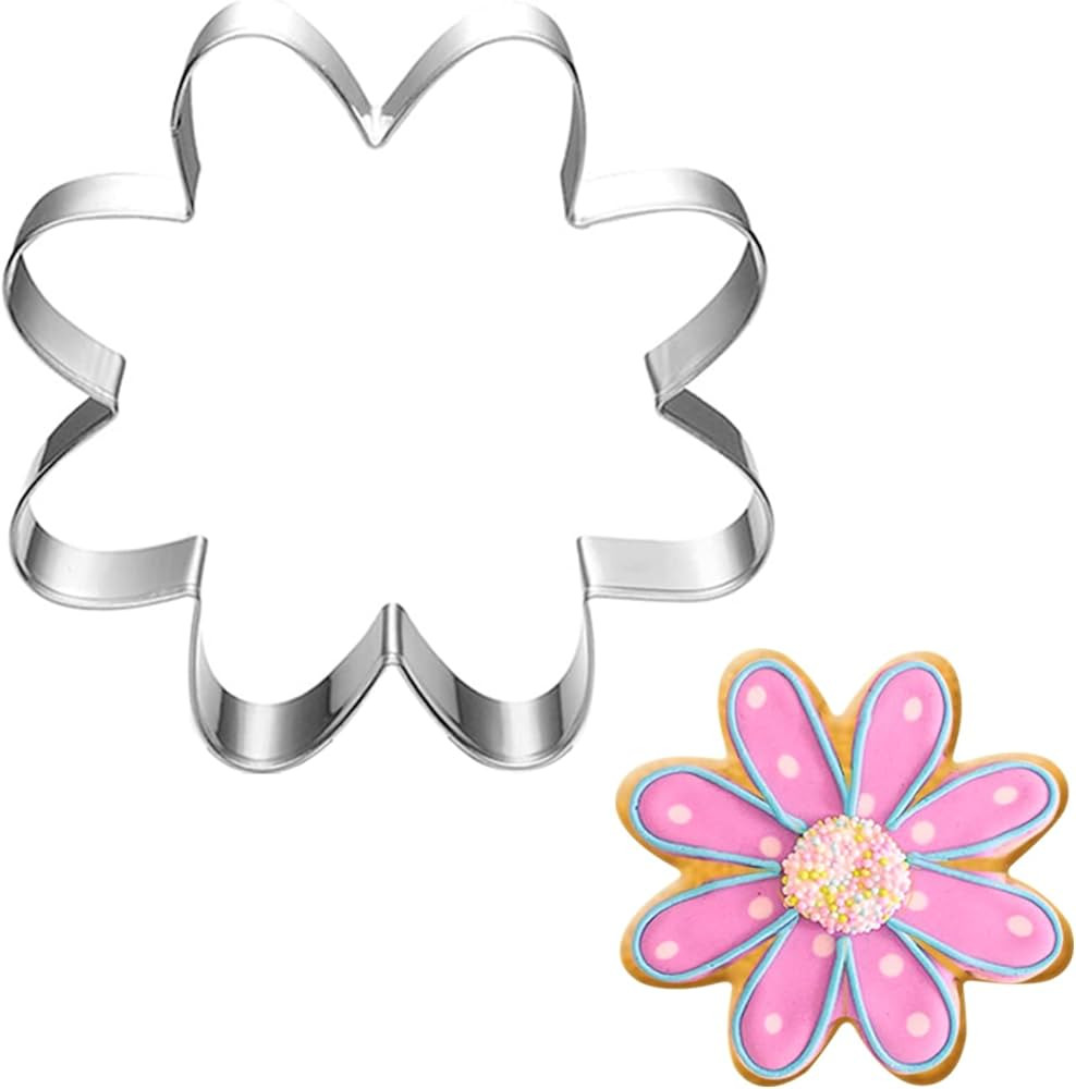 Daisy Cookie Cutter Set-3.5 Inch- Flower Biscui Cookie Cutters Fondant Molds | Amazon (US)