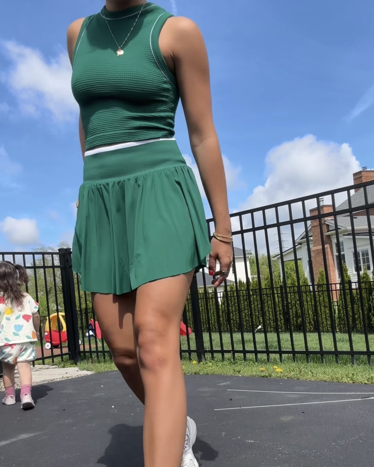 Cute athletic skirt set