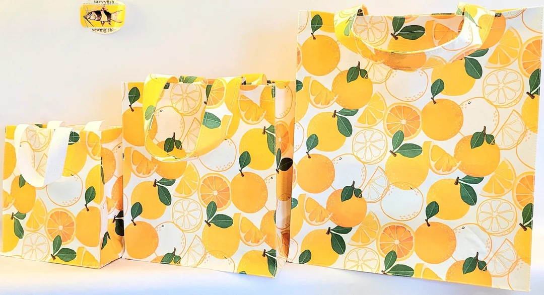 Navel Oranges: Cute Lil' Handmade Produce Tote Bag 100% Cotton - Etsy | Etsy (US)