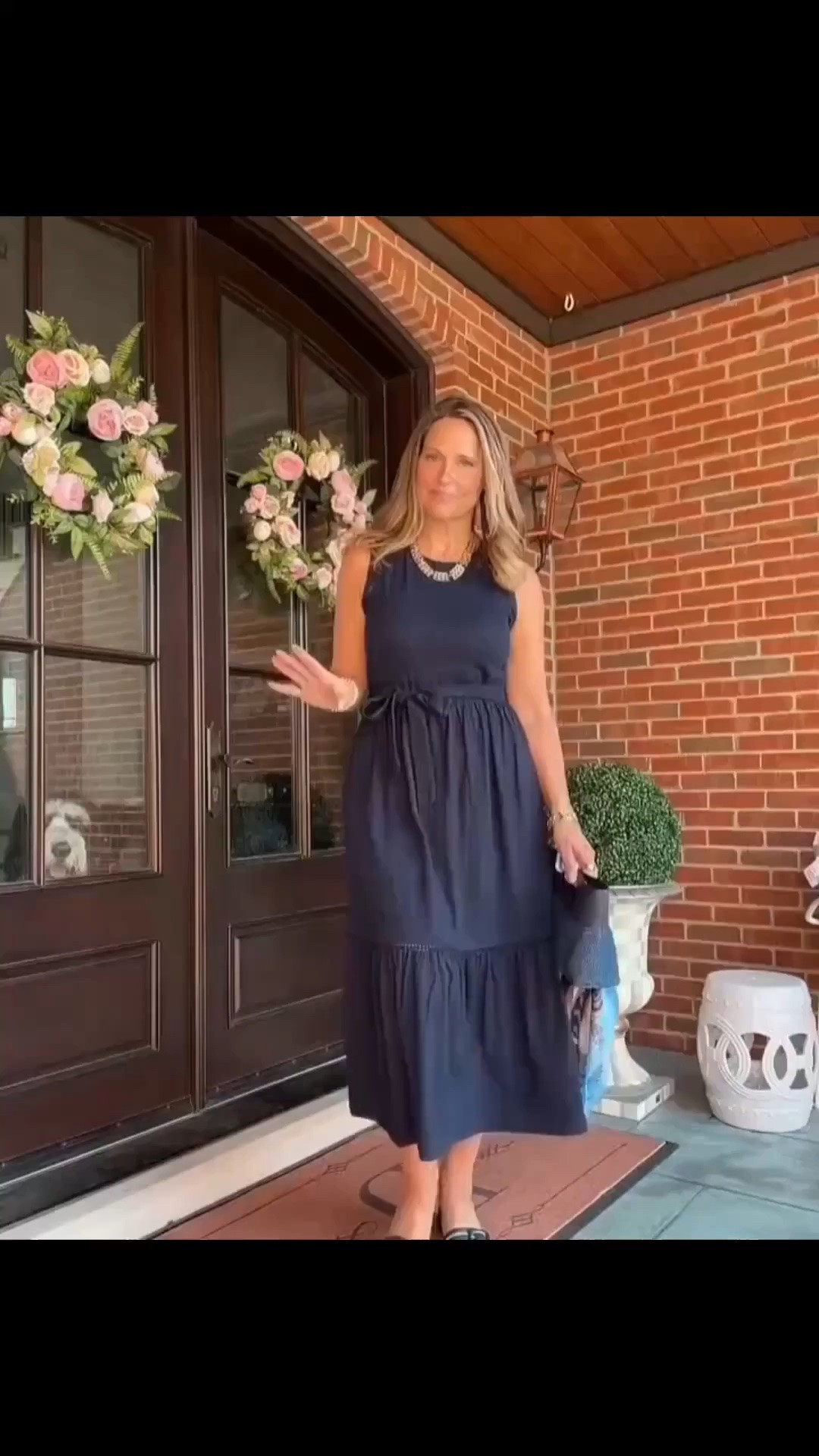 If you love navy as much as we do, this dress is one you’ll want in your closet. The relaxed fit makes it comfortable to wear, and it pairs beautifully with sandals, flats, or a lightweight cardigan. It’s an easy choice for church, lunch with friends, vacation days, or summer evenings out.

#LTKSeasonal #LTKOver40 #LTKMidsize