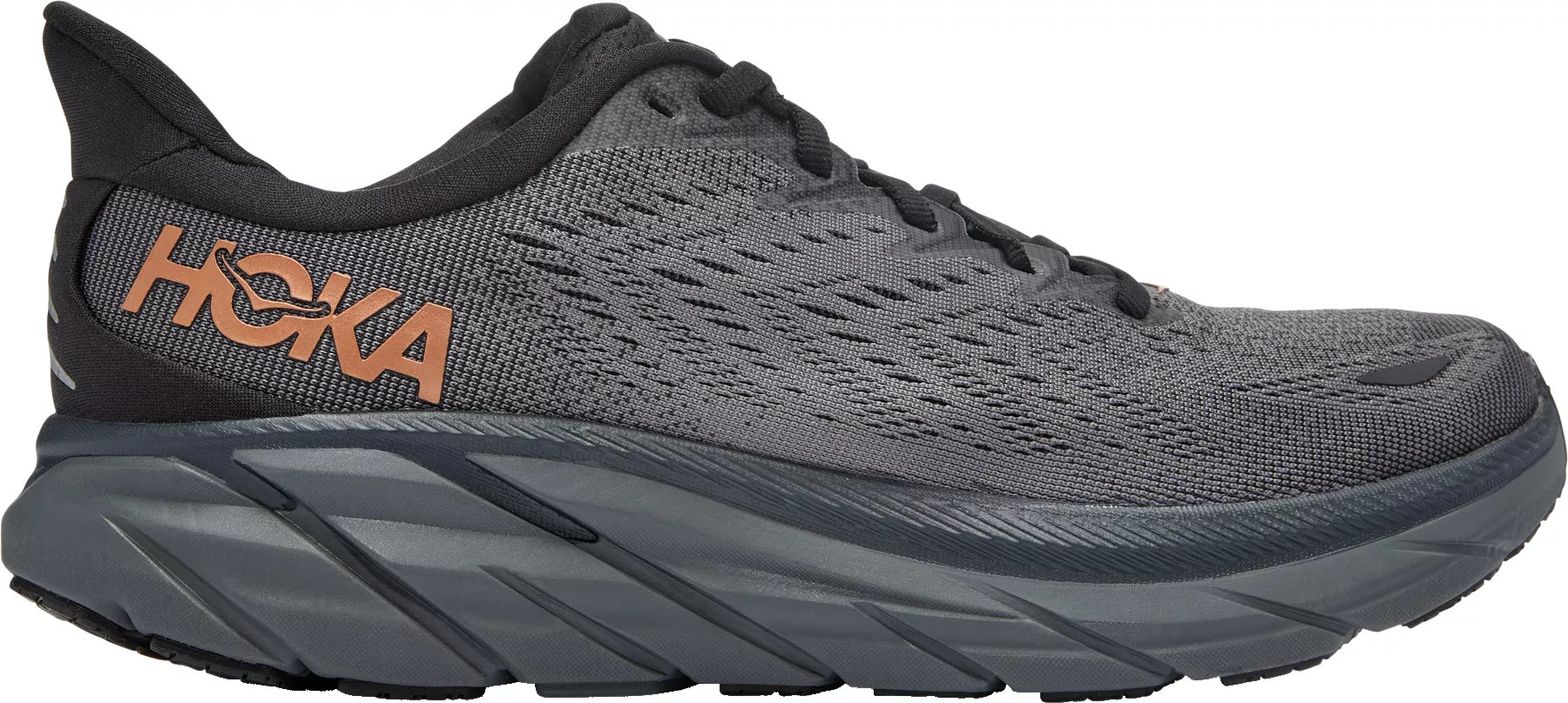 HOKA Women's Clifton 8 Running Shoes, Size 9, Black/Copper | Dick's Sporting Goods