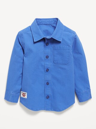 Long-Sleeve Pocket Ripstop Shirt for Toddler Boys | Old Navy (US)