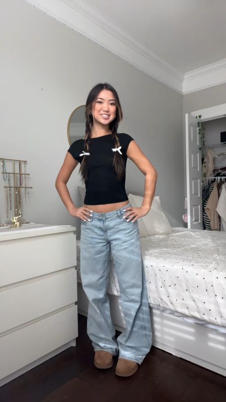 CODES:
Princess Polly: LAURENKIM 
top is white fox (xs) but similar listed
Jeans are either xs, 0, or size 24