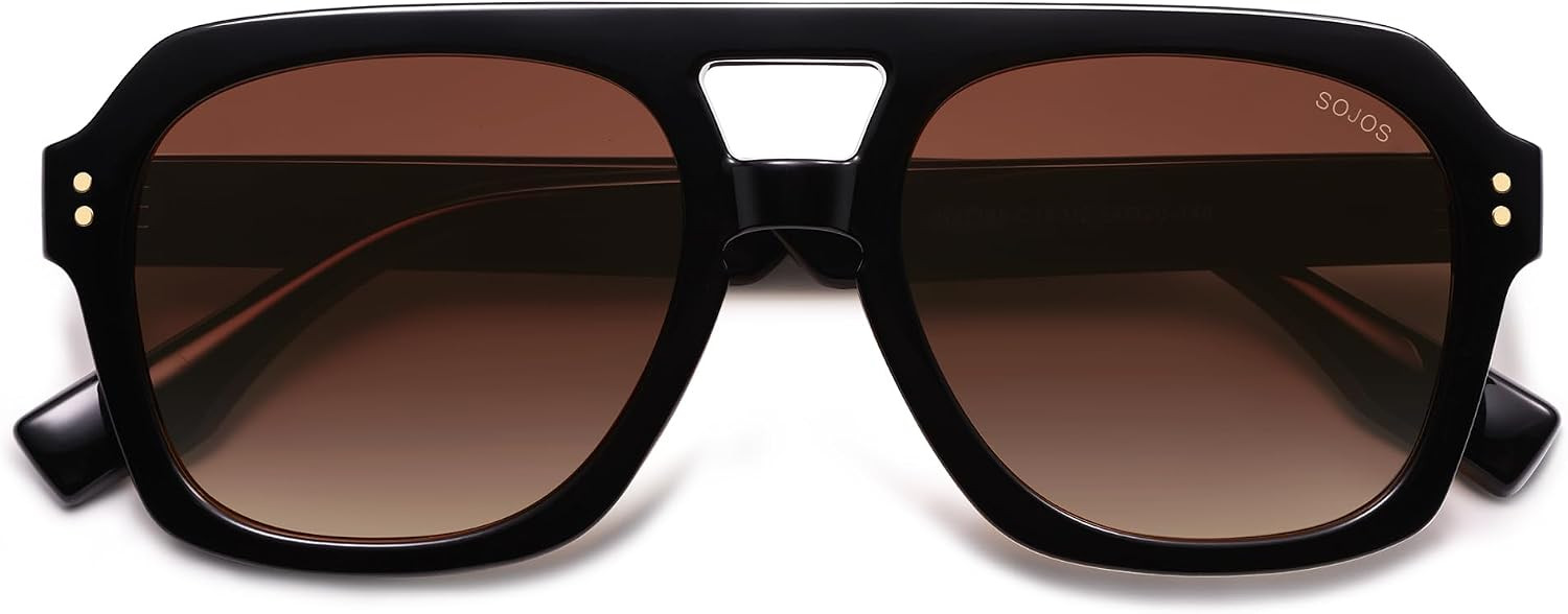 SOJOS Retro Polarized Aviator Sunglasses Womens Mens SJ2385 | Amazon (US)