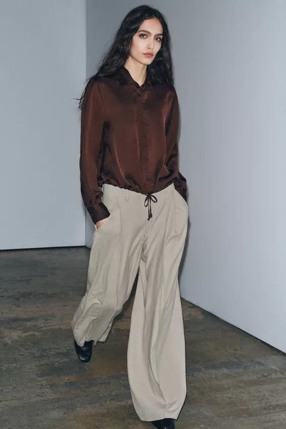 PLEATED WOOL PANTS ZW COLLECTION | Zara US