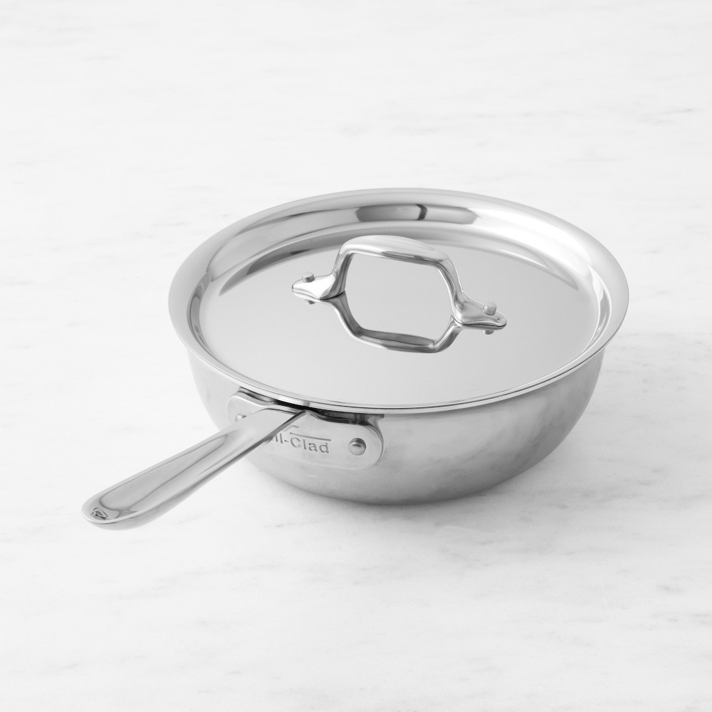 All-Clad D3® Tri-Ply Stainless-Steel Saucier | Williams-Sonoma