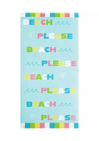 Beach Please Beach Towel | Belk