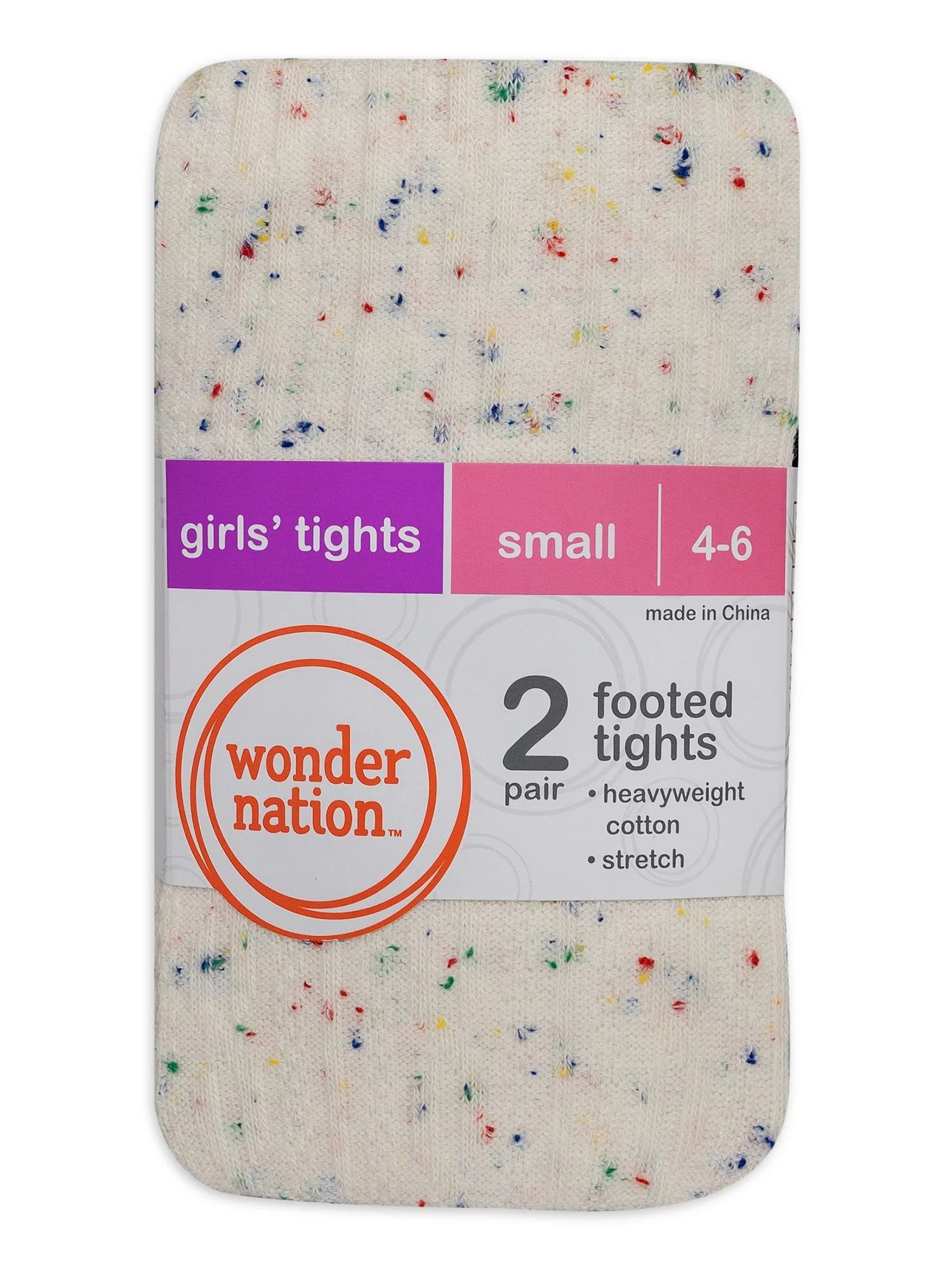 Wonder Nation Girls Cable Fleck Tights, 2-Pack - Walmart.com | Walmart (US)