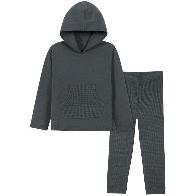 Modern Moments by Gerber Baby & Toddler Boys or Girls Unisex Sweater Knit Hoodie and Active Pant,... | Walmart (US)