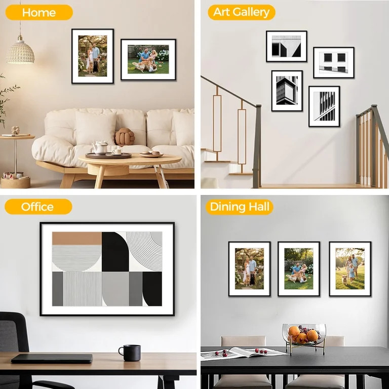 Kuxerla picture Frame 24x36 Holds 20x30 Photos with Mat or 24x36 Photo without Mat. With Clear Ac... | Walmart (US)