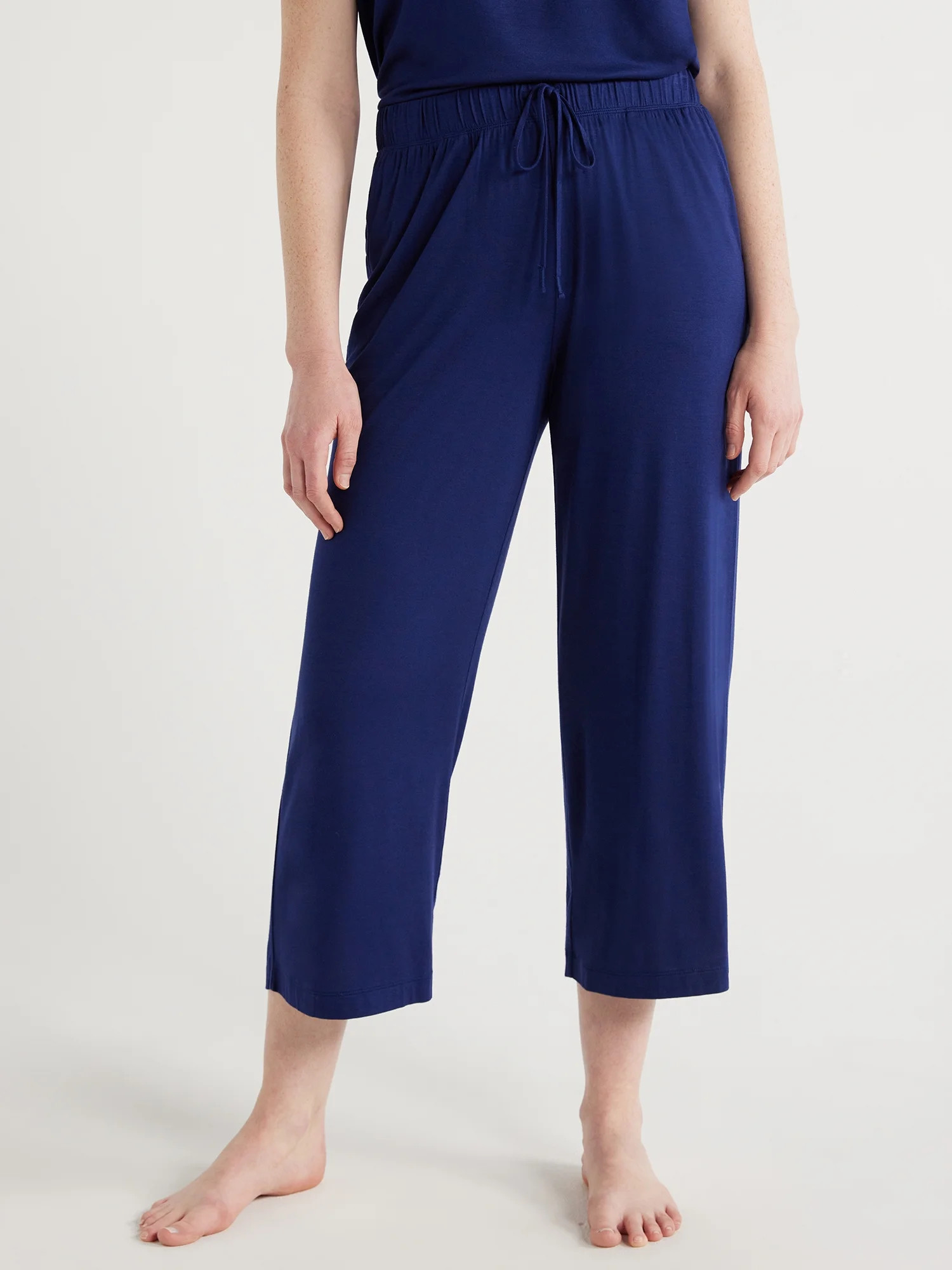 Joyspun Women's Knit Cropped Sleep Pants, Sizes S to 3X - Walmart.com | Walmart (US)