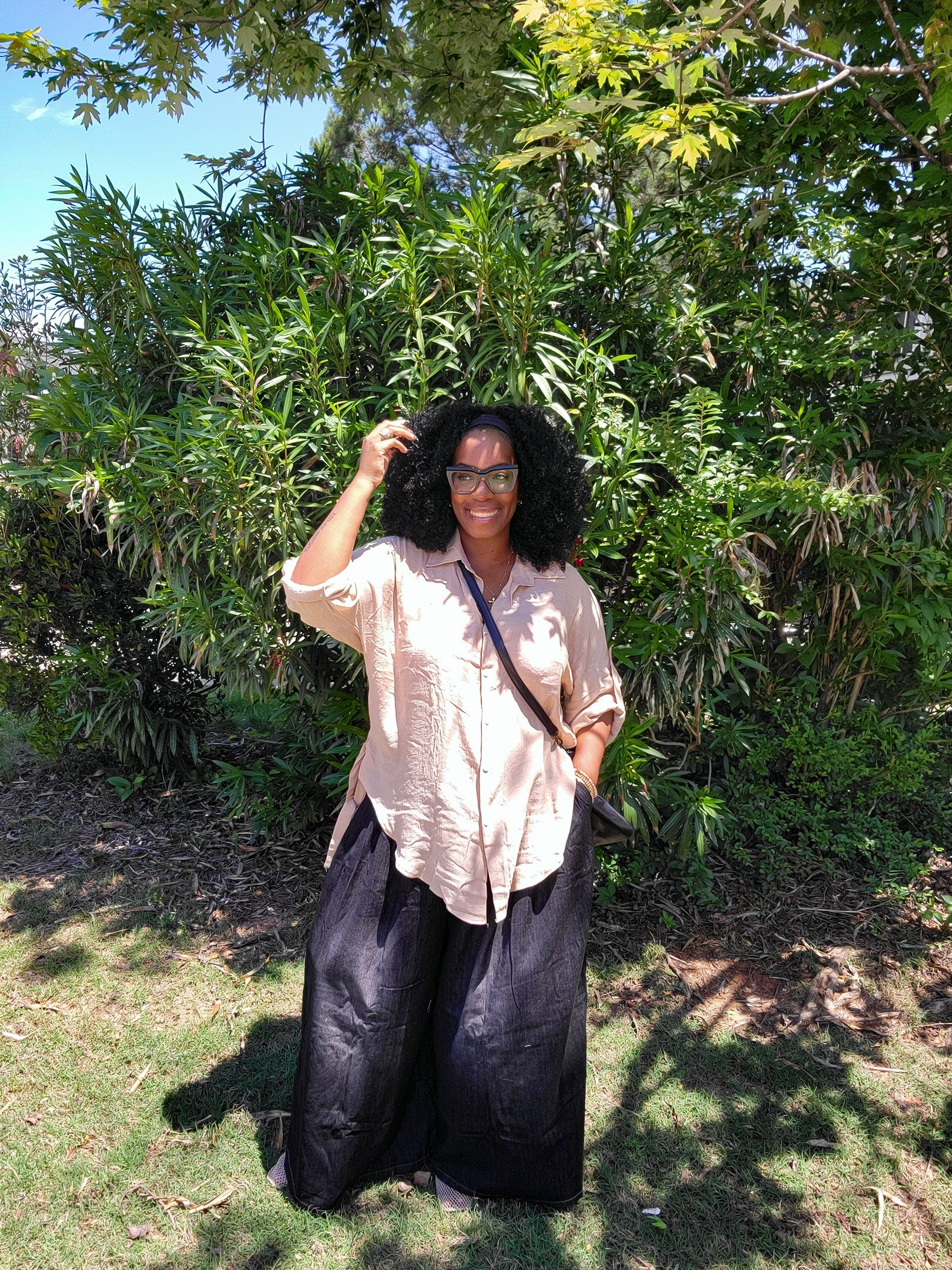 OOTD. All of these pieces can be paired together or separately. The shirt is sheer and I am wearing the pants lower for a longer fit. I am 5'6

#LTKSaleAlert #LTKFindsUnder100 #LTKStyleTip