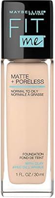 Maybelline Fit Me Matte + Poreless Liquid Foundation Makeup, Ivory, 1 fl. oz. Oil-Free Foundation | Amazon (US)