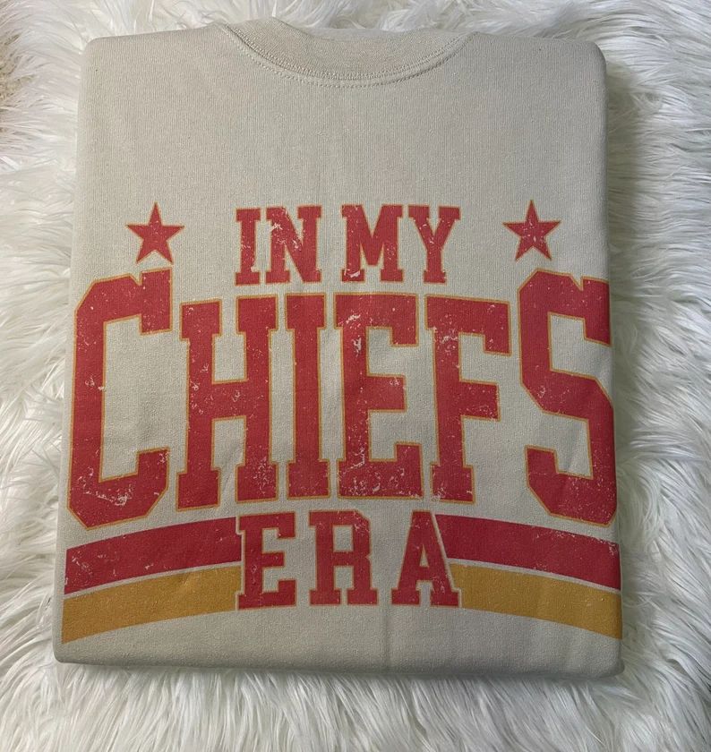 In My Chiefs Era Football Sweatshirts for Her, Kansas City Football Fan Apparel | Etsy (US)