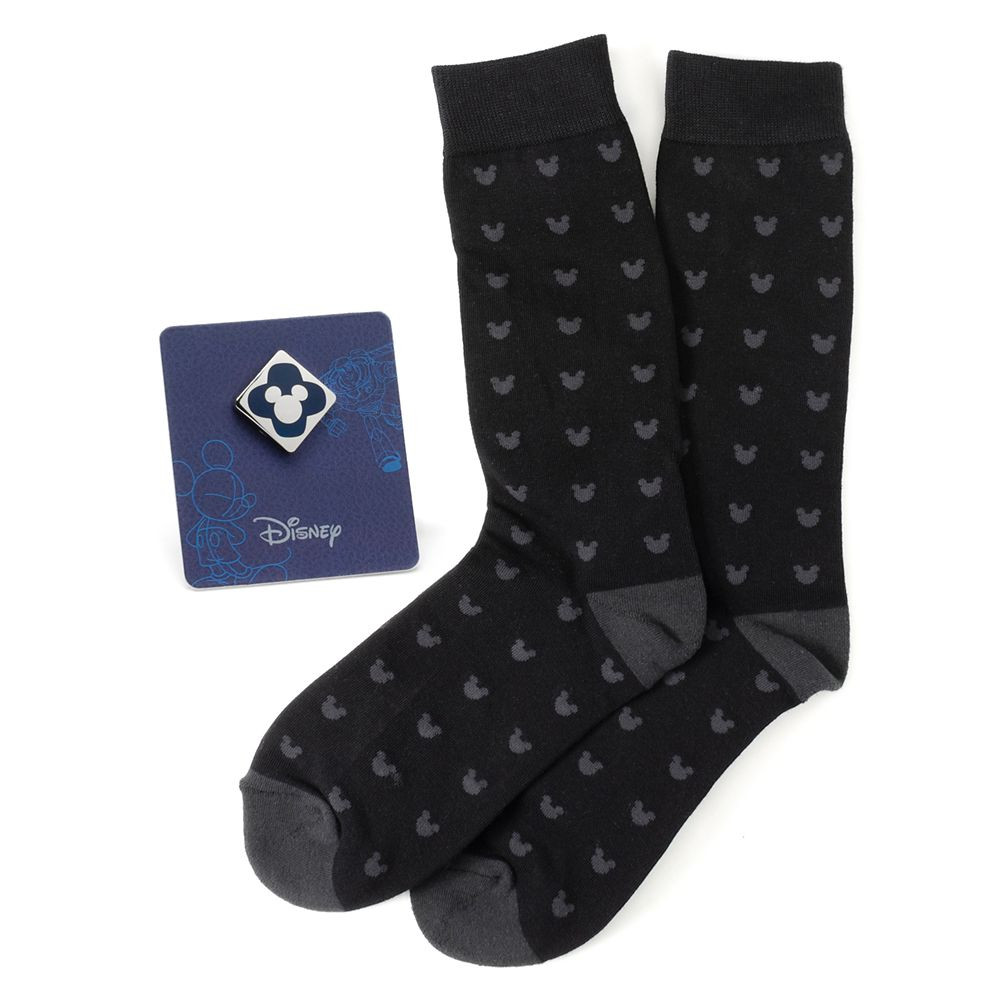 Mickey Mouse Icon Socks and Lapel Pin Gift Set | Disney Store