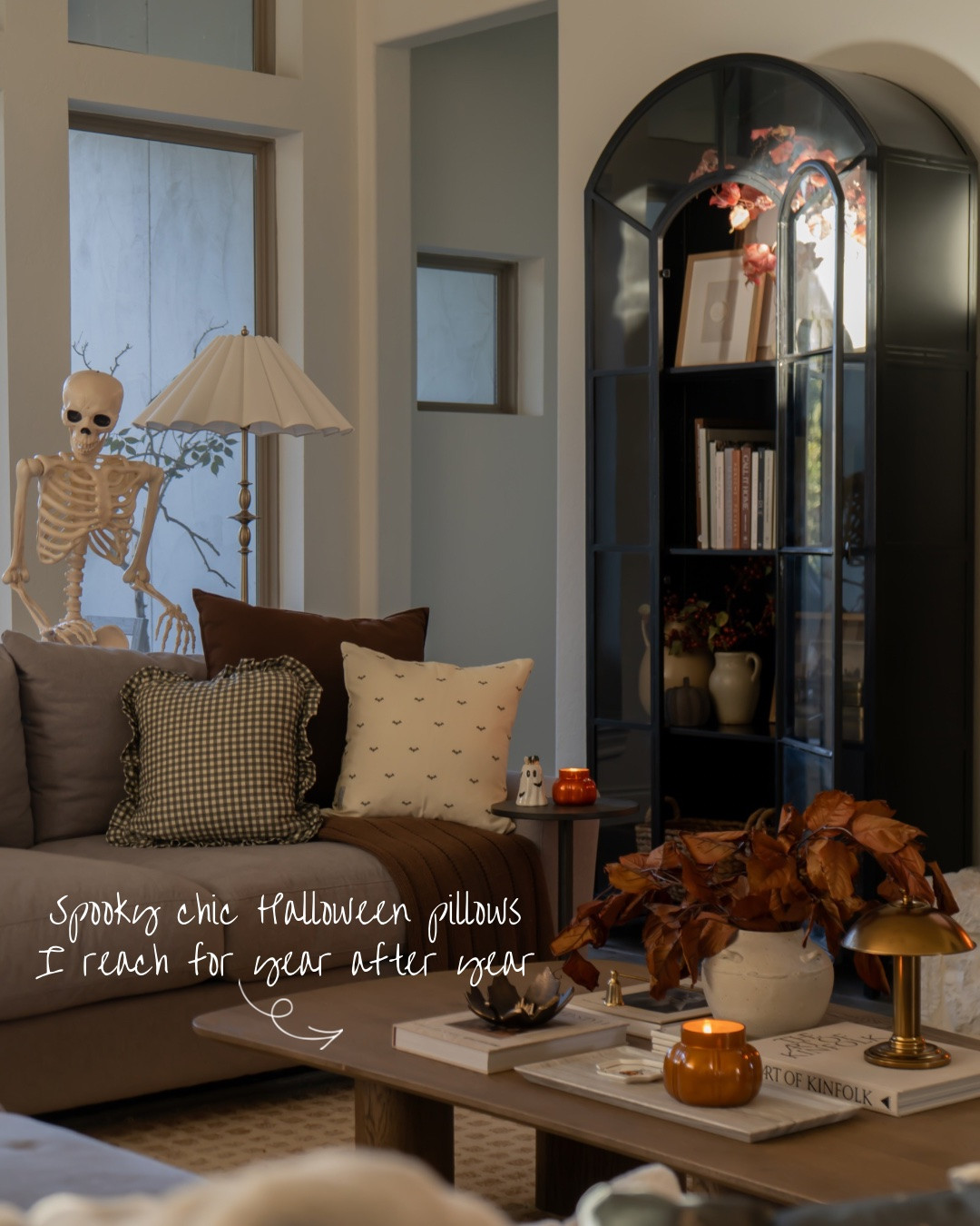 My favorite spooky season pillows for a chic, cozy look! 

I always look forward to WovenNooka Halloween collection + designs, & these certainly did not disappoint! 👻🍂🎃