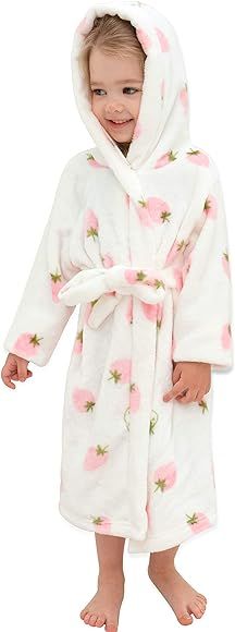 Soft Plush Animal Hooded Robe Sleepwear for Girls | Amazon (US)