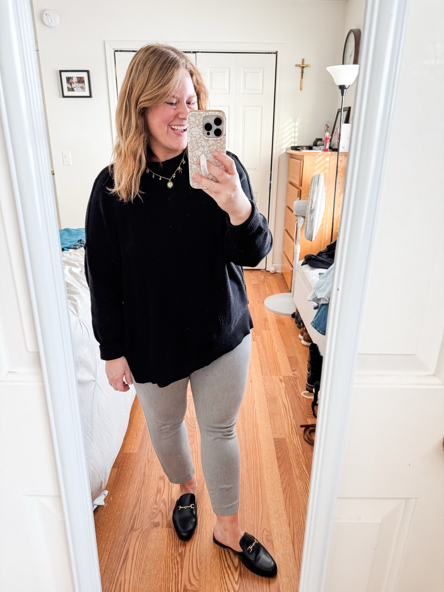 Wearing a large in my sweater and a 16 petite in my pixie pants 

#LTKMidsize #LTKSeasonal #LTKSaleAlert