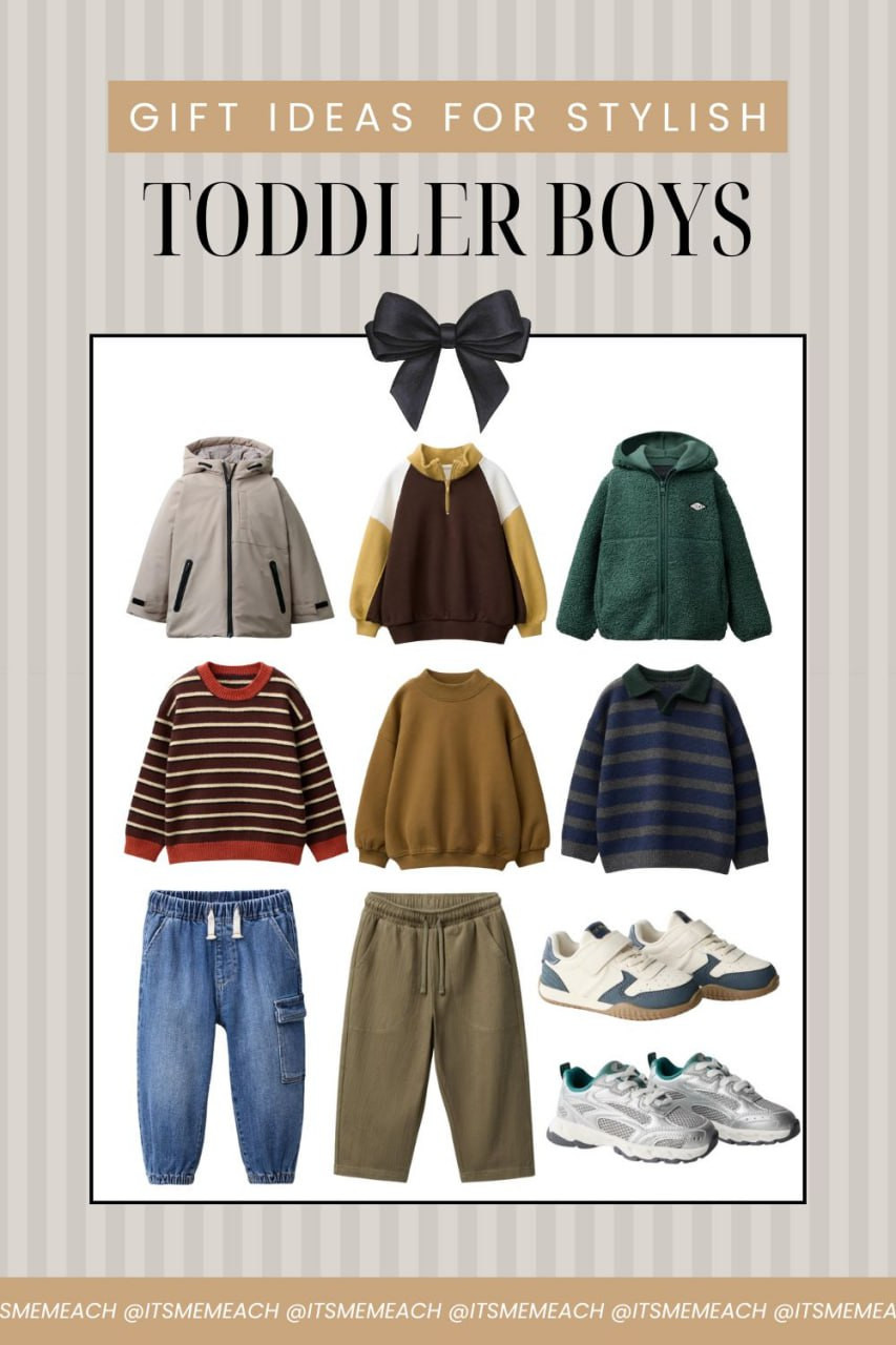 Shopping for a toddler boy? These gift-ready pieces are cozy, cute, and perfect for winter. Colorful sweaters, warm outerwear, soft joggers, and everyday sneakers that little ones actually want to wear. Great for Christmas morning, birthdays, or just refreshing their closet. 

 #LTKGiftGuide #LTKSeasonal #LTKKids