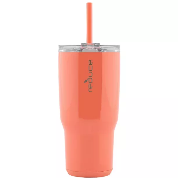 Reduce Aspen Vacuum Insulated Stainless Steel Glass Tumbler with Lid and  Straw, Waterfall, 20 oz. 