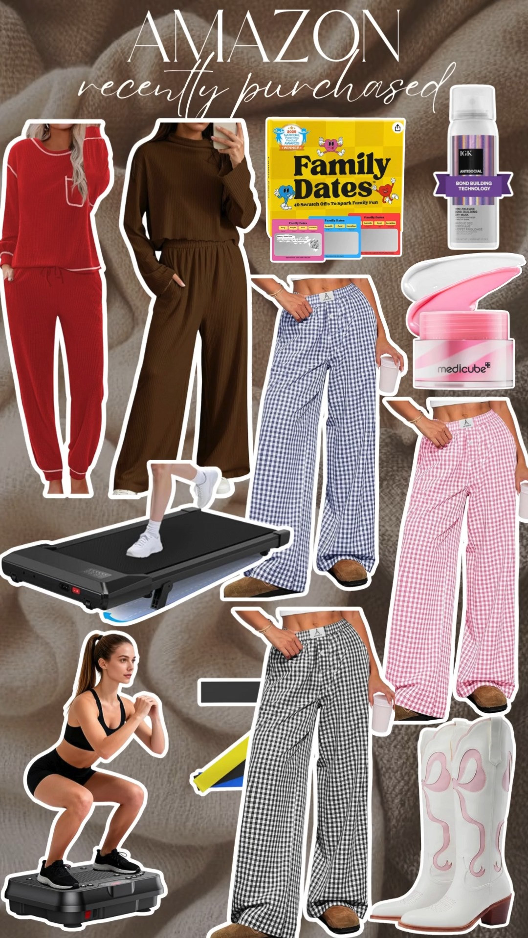 amazon. recently purchased. trending. best sellers. viral. walking pad. vibration plate. trending. best sellers. viral. gingham pants. cowboy boots.  

 #LTKSeasonal #LTKFindsUnder50 #LTKFindsUnder100