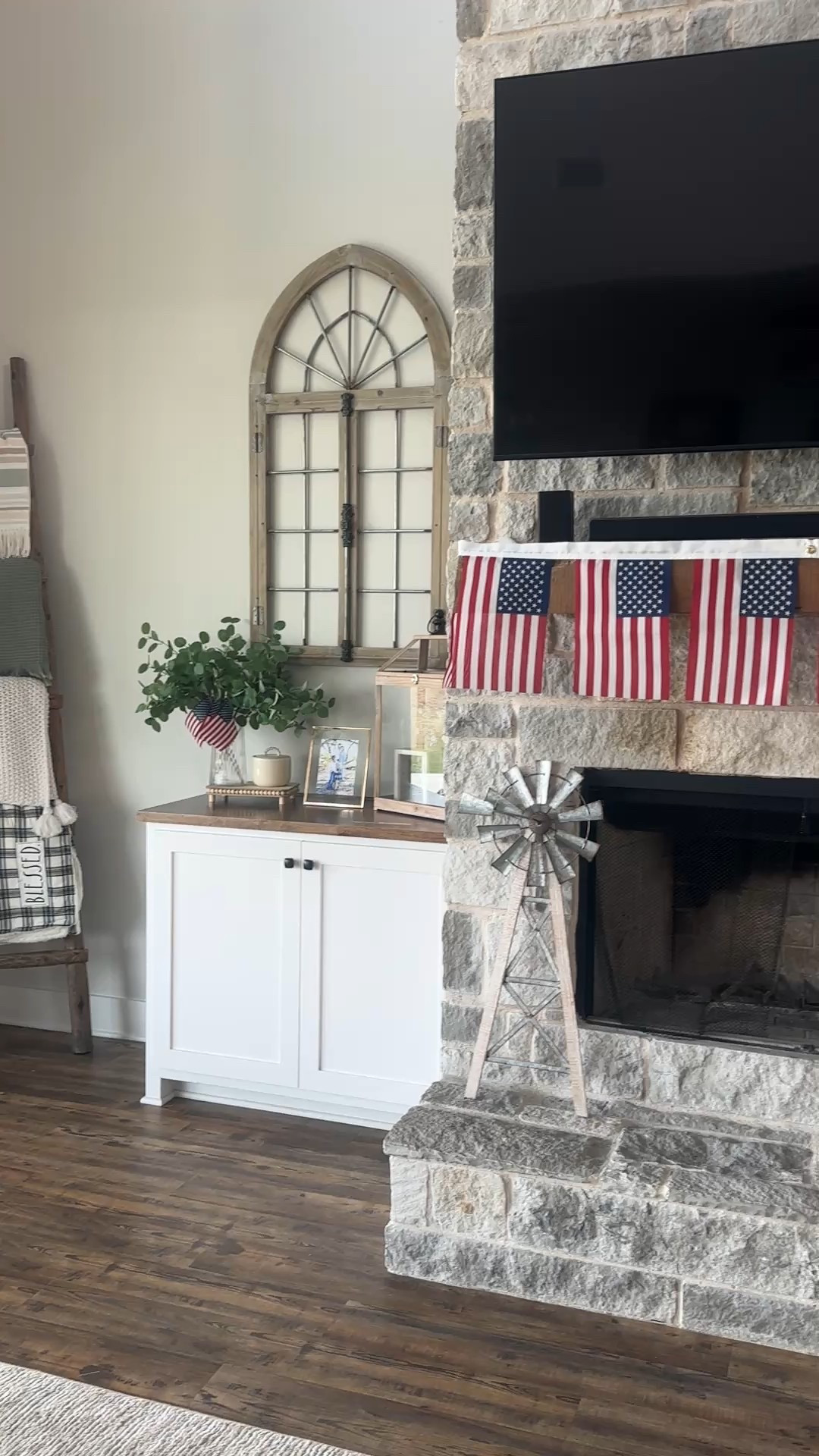 Fourth of July 🇺🇸 Living Room Home Decor! 

#LTKFindsUnder50 #LTKSummerEdit #LTKHome