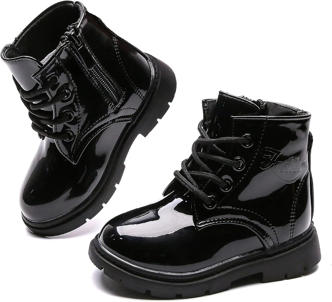 Komfyea Boy's Girl's Boots Bright Color Kids Ankle Boots | Amazon (US)