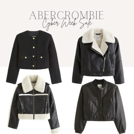 Abercrombie Black Friday Sale! 25% site-wide + an extra 15% off with code CYBERAF. Perfect time to stock up on staple pieces. Black jacket with fur, black bomber jacket, coats on sale  #LTKAF

#LTKCyberWeek #LTKsalealert #LTKGiftGuide