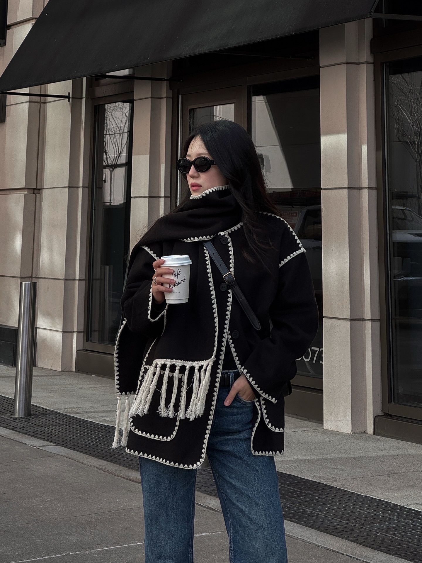 Weather threw a fit. I served anyway🖤
.
.
.
American influencer | aesthetic winter outfit | NYC street style | winter style | winter fashion | outfit of the day | scarf coat outfit | Pinterest aesthetics | outfit inspo | Pinterest inspired outfit | minimal chic | effortless outfit | Chic street style | street style | NYC style | outfit inspiration | winter aesthetic | scarf jacket outfit | city girl style | toteme inspired jacket outfit | NYC influencer | cool girl aesthetic | atlanta influencer | coffee aesthetic | moody aesthetics | minimal style | minimal street style | effortless chic | effortlessly chic | classy street style | New Yorker style | outfit du jour | look du jour | Parisian vibe | Parisian style | Parisian chic