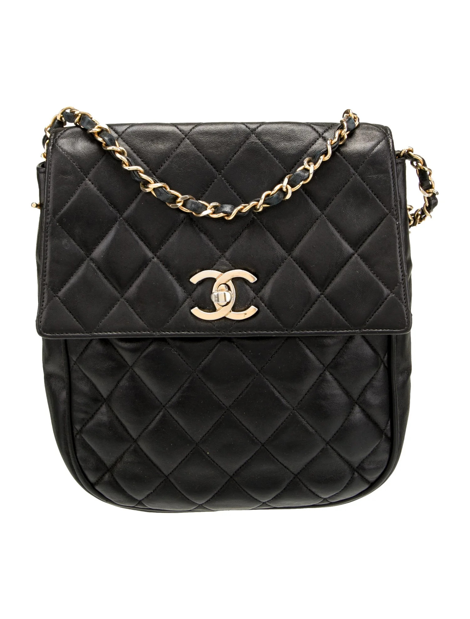 Chanel Quilted CC Flap Bag - Black Shoulder Bags, Handbags - CHA1191769 | The RealReal | The RealReal