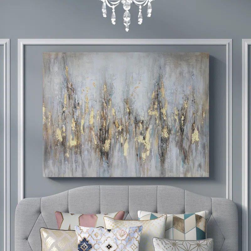 Gleaming Gold On Canvas | Wayfair North America