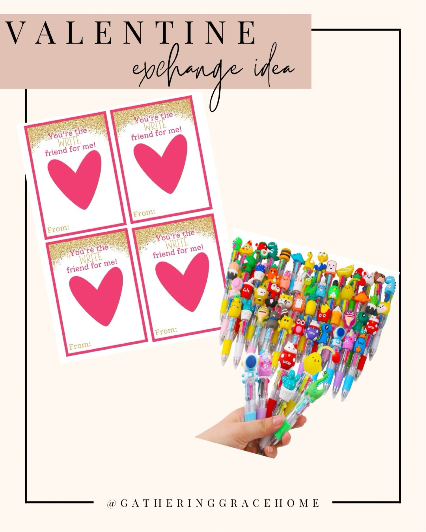 Easy, quick, affordable Valentine exchange idea! Grabbing these for my kids to use! Use some washi tape to attach to printable cards.

#valentine #valentineexchange #valentineparty #affordablefinds

#LTKKids #LTKSeasonal