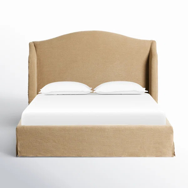 Mulberry Upholstered Wingback Bed | Wayfair North America