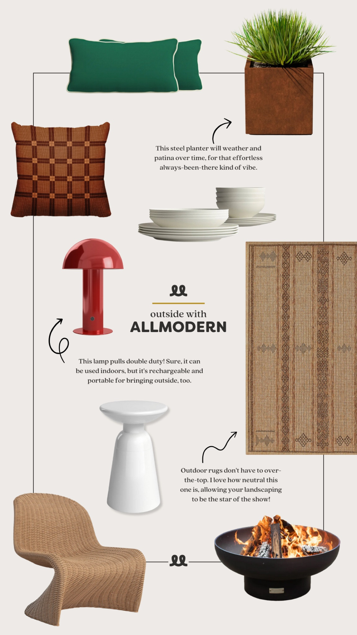 Soak up summer with all that @allmodern has to offer! These are my picks for a cheery outdoor patio.☀️💕 #allmodernpartner #modernmadesimpl

#LTKHome