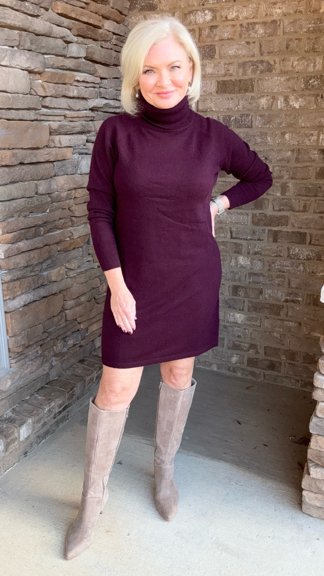This cashmere sweater dress is so flattering! Perfect Thanksgiving outfit! Size up, I’m Wearing Medium. 

Casual outfit
Fashion over 40
Petite fashion
Midlife fashion
Gen X Style
Fall outfits
#stylewithserena
#petitefashion
#midlifefashion
#fashionover40
#genxstyle




#LTKTravel #LTKPetite #LTKOver40