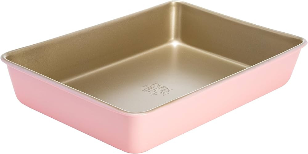 Paris Hilton Nonstick Carbon Steel Bakeware Collection, 13-Inch x 9-Inch Multipurpose Pan, Dishwa... | Amazon (US)