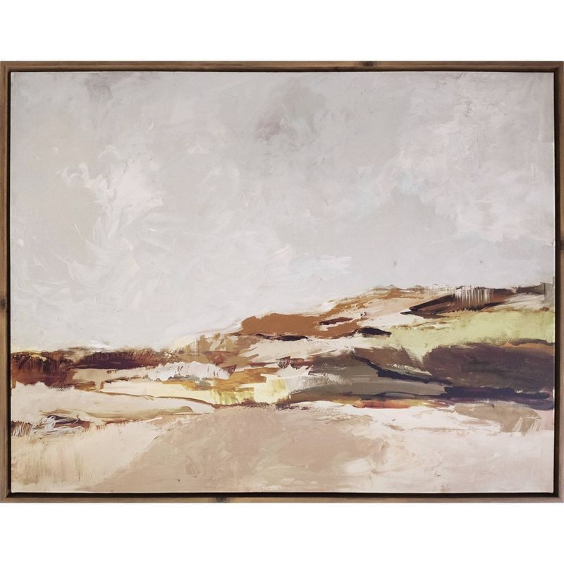 30" x 24" Brown Landscape Framed Canvas - Threshold™ | Target