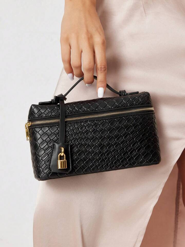 SHEIN SXY Ladies, Women Top Handle Bags ,Woven Bags, Fashionable, Simple, Elegant, Versatile, Cla... | SHEIN